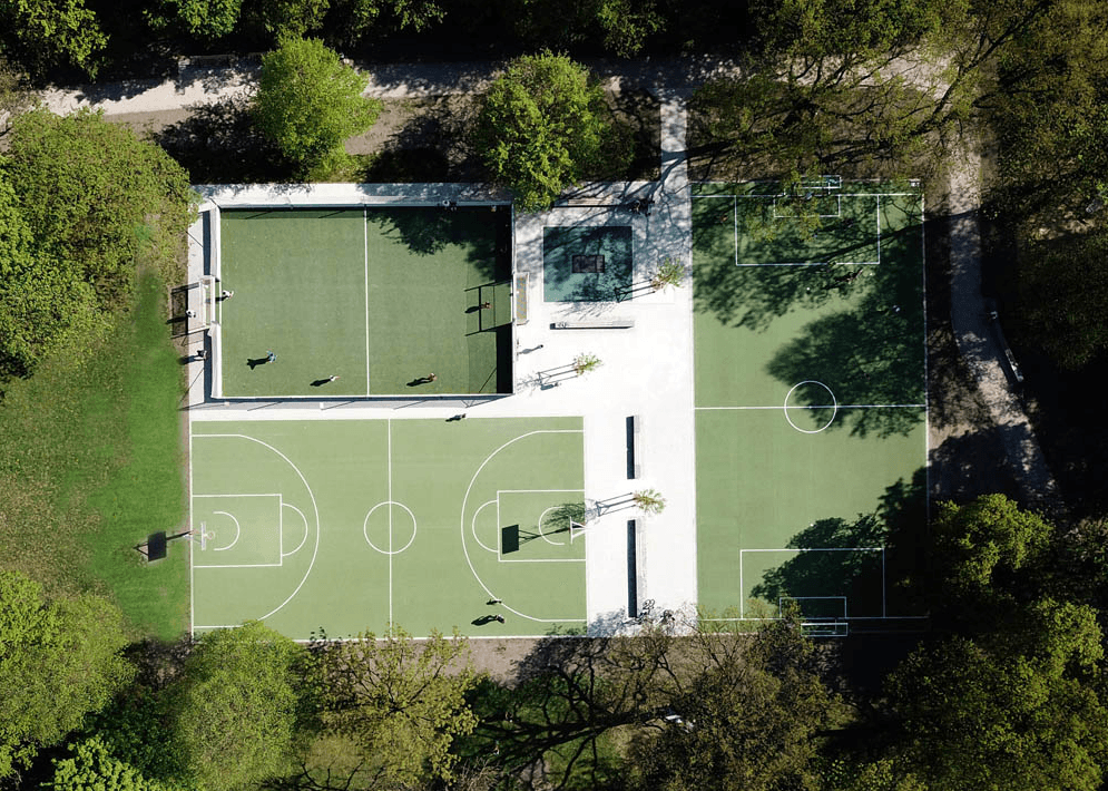Bolzplatz im Amphionpark – München-Moosach